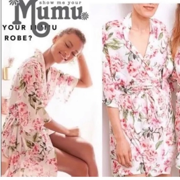 Show Me Your Mumu Brie Robe Floral Intimates OS - Picture 2 of 16